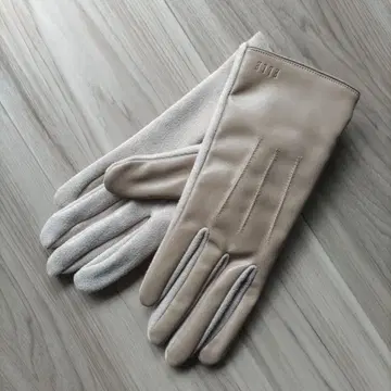 [새상품] 베이지 가죽 장갑 ELLE
