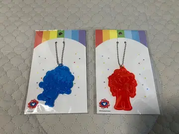 미개봉 새상품 미야쿠미야쿠 리플렉터 키링 파랑 빨간색