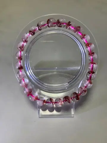 레피도크로사이트 인 쿼츠 (파이어 쿼츠) 8mm 안지름 17cm