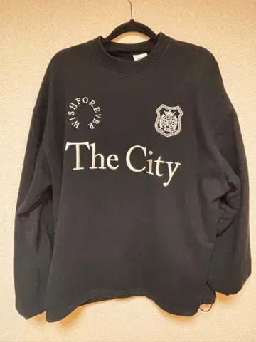 WISHFOREVER 블랙 긴팔 티셔츠 M