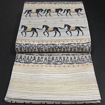 새상품 니시진 비단 오샤레 고급 후쿠로 오비 [면심 오시타테츠키] 말