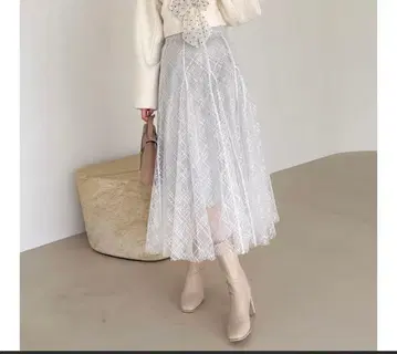 새상품급 dazzlin 스팽글 샤샤 스커트