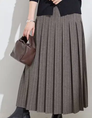 JOURNAL STANDARD 클래식 스트라이프 플리츠 스커트