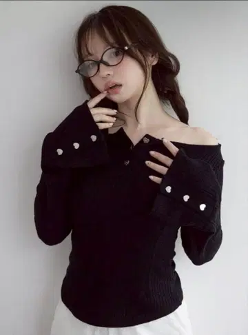 andmary Dorothy 하트 탑 블랙 택 포함