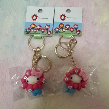 산리오 나리키리 미야쿠미야쿠 키티 키링