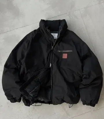 라이트 덕 충전솜 볼륨 스탠드 넥 블루종