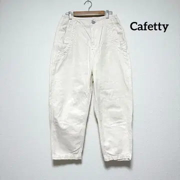 [ 새상품급 ] Cafetty 카페티 데님 팬츠 화이트 M