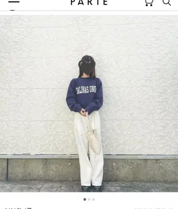 Mila owen 단장 로고 트레이닝복 풀오버 네이비