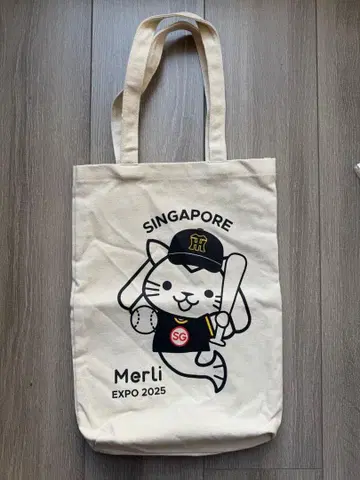 오사카 만박 싱가포르관 한정판 한신 타이거즈 토트백