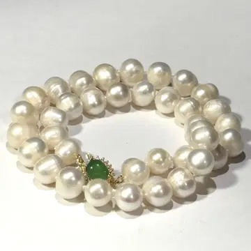 빅볼 레어 펄 목걸이 광택 좋음 크기 9.6mm~112mm 무게 58g