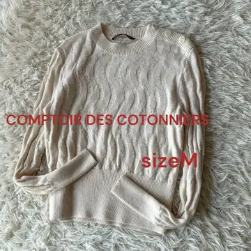 새상품급 콩트와르 데코토니에 울 니트 스웨터