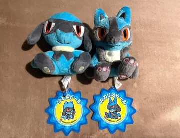 리오르 인형 루카리오 인형 봉제 인형 세트 2009 포켓몬 센터 택