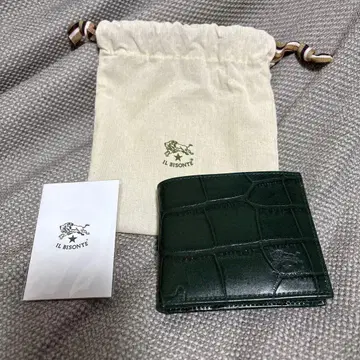 IL BISONTE 다크 그린 접이식 지갑