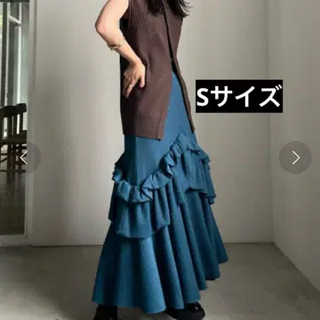 AMERI CREPE VOLUME GATHER SKIRT S 사이즈