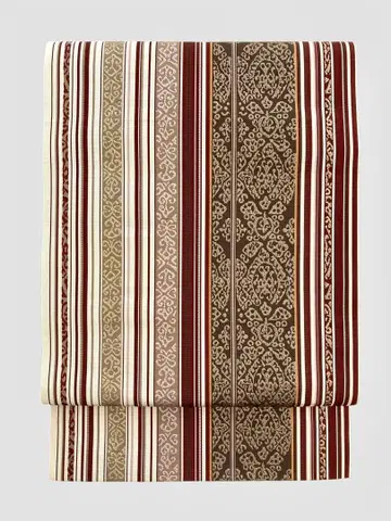 진홍색 하카타 하스운 멋스러운 나고야 오비 코몬  NO176