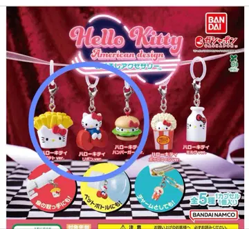 헬로키티 아메리칸 디자인 메지루시 액세서리 (3개 세트)