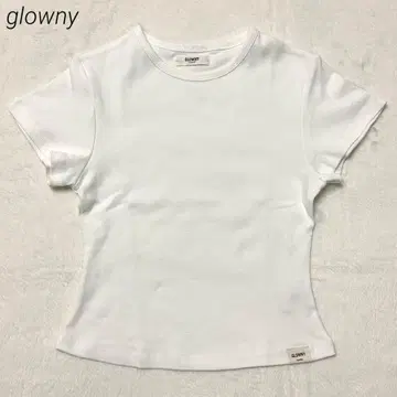 새상품 glowny G BABY TEE WHITE 화이트 t셔츠