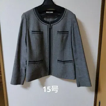 15호 LeMidi 노카라 자켓 그레이