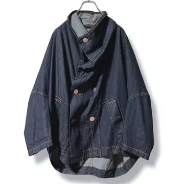 극미품 ZUCCa 주카 라이트 온스 데님 자켓 변형 인디고 M