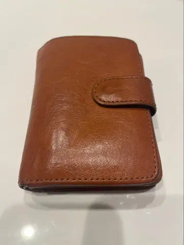 PATCON 가죽 코인 케이스 브라운