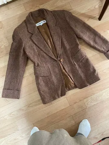 CERRUTI 1881 체크 무늬 블레이저