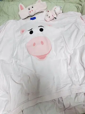 도쿄 디즈니 리조트 토이스토리 햄 T셔츠 헤어밴드 봉제 인형