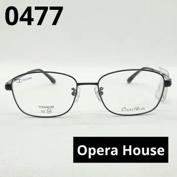 오페라 하우스 티타늄 안경 블랙 0477
