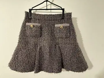 릴리 브라운 트위드 미니 스커트
