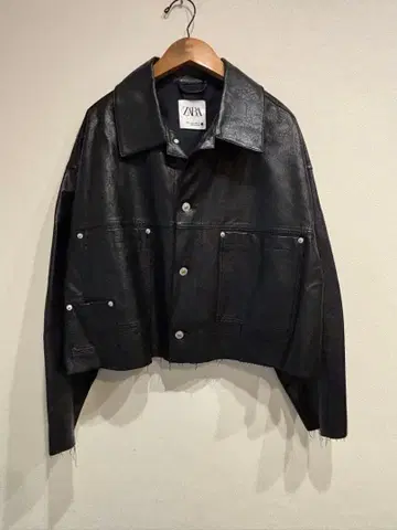 ZARA PU 가죽 자켓 자라