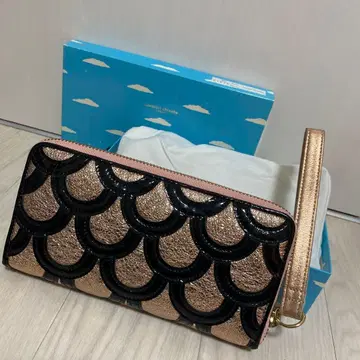 츠모리치사토 tsumori chisato 비늘 우로코 패턴 장지갑 핑크