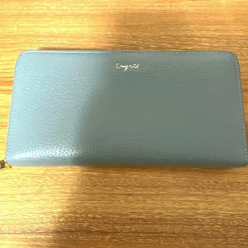 Ungrid 소가죽 라운드 ZIPWALLET