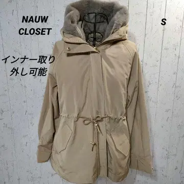 새상품급 [NAUW CLOSET 센슈카이] 베이지 퍼 자켓