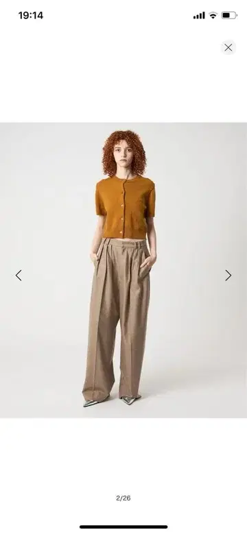 6 roku 울 턱 팬츠 25FW