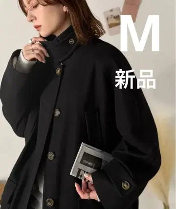 클래식 엘프 롱 기장 히요쿠 스텐카라 코트 블랙