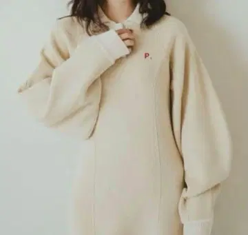 PINUE 피누에 크리스마스 박스 니트 원피스 XS