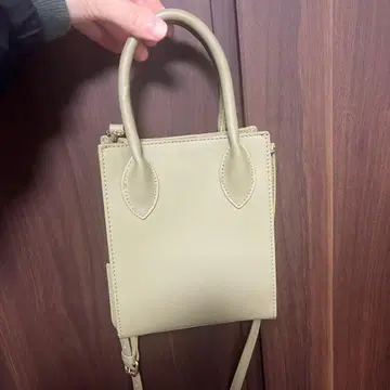 미니 숄더백 가죽