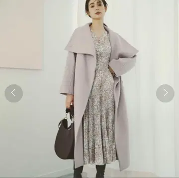 snidel 스나이델 울 캐시미어 빅 스탠드 코트