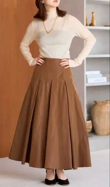 IENA LA BOUCLE 폴리에스테르 타프타 볼륨 스커트