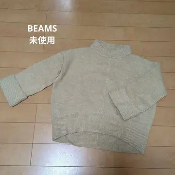 BEAMS HEART 베이지 니트