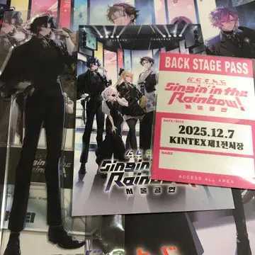 AGF 니지산지 왈츠 한국 한정판 아크릴 스탠드 스티커 쇼핑백 카이세이