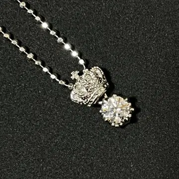 저스틴 데이비스 크라운 샤이니/클리어 목걸이