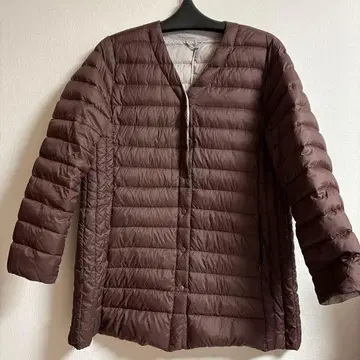 V넥 다운 자켓 코트