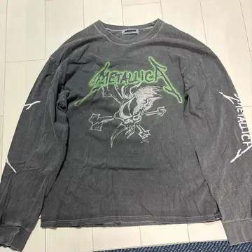 Metallica 그레이 긴팔 셔츠
