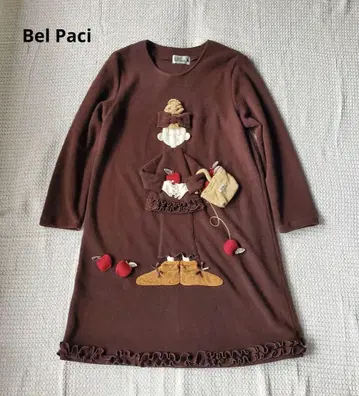 Bel Paci 원피스 입체 디자인 여아 사과