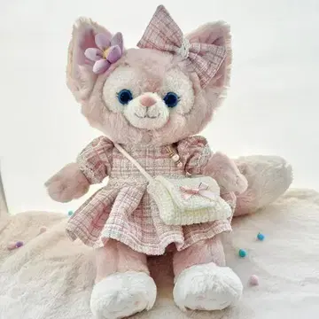 리나벨 코스튬 스텔라 루 옷 갈아입기 트위드 핑크 드레스 미니백 포함