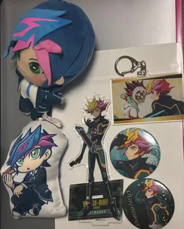 유희왕 후지키 유사쿠 아크릴 스탠드 캔뱃지 마스코트 playmaker