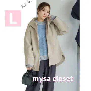 [택 포함 새상품] mysa closet 다나카 리나 울 후드 부착 자켓