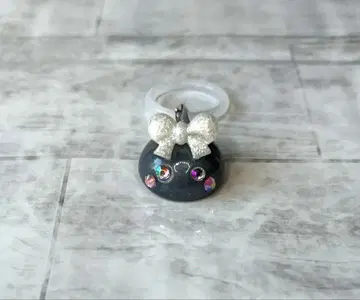 새상품 블랙 펄 홋페짱 메지루시 액세서리 산호석