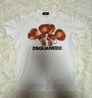 DSQUARED2 캐릭터 그래픽 T셔츠 XL 화이트
