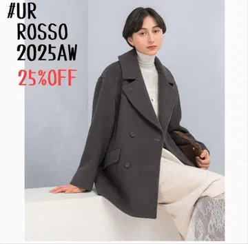 새상품 ROSSO* 오버 미들 P 코트